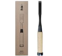 KAKURI Japanese Mortise Chisel for Woodworking 1/2" (12mm), Made in Japan, Professional Wood Chisel Oire Nomi (Hand Forged), Japanese White Steel No.2 Blade, White Oak Wood Handle