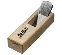 KAKURI Mini Block Plane for Wood 18mm [Flat Sole] - Japanese Small Hand Plane for Woodworking, Chamfering, Smoothing - 3.5 x 1.2 x 0.8 in, Made in Japan