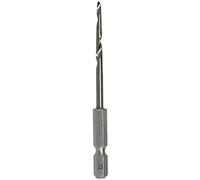 KAKURI Taper Drill Bit for Wooden Nails 9/64 inch (3.5mm), 1/4 inch Hex Shank, Titanium Coated