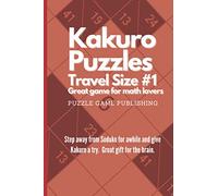 Kakuro Puzzle Book Travel Size #1 - Great game for math lovers: Step away from Soduko for awhile and give Kakuro a try. Great gift for the brain.