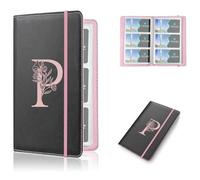 Kakurookie Letter Business Card Book Holder Organizer for Women Men, RFID Blocking 240 Card Capacity, Portable Name Card and Credit Card Holder for Professionals (P)