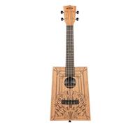 Kala Brand Music Co. Cigar Box Ukulele, 4-String, Right, Natural, Concert (KA-CB-Deco-C-W-Bag)
