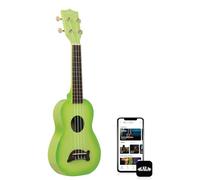 Kala Brand Music Co. Makala Dolphin, 4-String Ukulele, Green Burst, Soprano (MK-SD/GRNBURST)