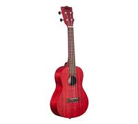 Kala Brand Music Co. Watercolor Meranti Collection, 4-String Ukulele, Right, RED (KA-MRT-RED-C)