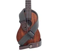 Kala Corp Hand Made Polyester Ukulele Strap, Olive Green Herringbone, STP-HOLV
