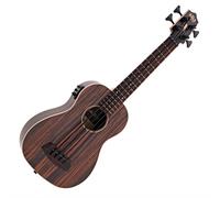 Kala Fretted U-Bass Electro-Acoustic Ukulele Striped Ebony