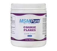 Kala Health MSMPure MSM - 1 lb Coarse Powder Flakes, Distilled Organic Sulfur Crystals for, Skin & Hair.