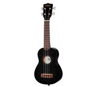Kala KA-15 Series Black Satin Mahogany Soprano soprano ukulele with gig bag