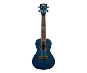 Kala KA-CEMB Exotic Mahogany Blue (+ Bag) - Concert Ukulele