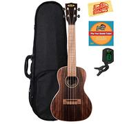 Kala KA-EBY-C Striped Ebony Concert Ukulele Bundle with Hard Case, Tuner, Austin Bazaar Instructional DVD, and Polishing Cloth