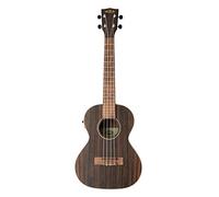 Kala - KA-EBY-TE - Striped Ebony Electrified Tenor Ukulele - w/Bag