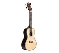Kala KA-SSEBY-C Solid Spruce Top Striped Ebony Concert Ukulele