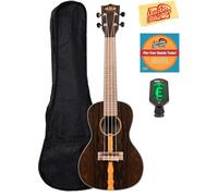 Kala KA-ZCT-C Ziricote Concert Ukulele Bundle with Hard Case, Tuner, Austin Bazaar Instructional DVD, and Polishing Cloth