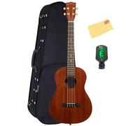 Kala MK-B Makala Baritone Ukulele Bundle with Case, Tuner, Austin Bazaar Instructional Video, and Polishing Cloth