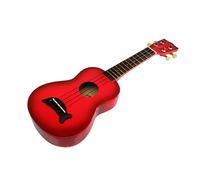 Kala MK-SD-RDBURST Makala Dolphin Soprano Ukulele - Red Burst