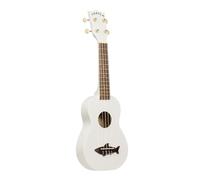Kala MK-SS-WHT Great White Soprano Shark Ukulele with Tote Bag