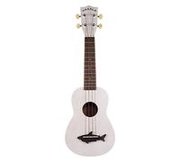 Kala MK SS Wht Vintage Satin Finish Makala Shark Great White Soprano Ukulele