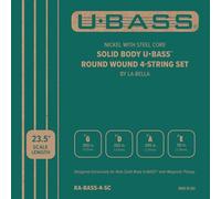 Kala Nickel with Steel Core Solid Body U•BASS® Round Wound 4-String Set by La Bella, Compatible with Kala Solid Body U•BASS® with Magnetic Pickup