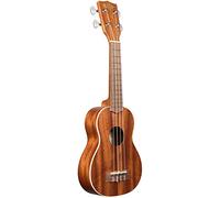 Kala Satin Mahogany Soprano Ukulele with White Binding (KA-S)