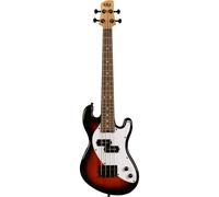 Kala Solid Body 4-String Fretted U-Bass Tobacco Burst Electric Bass Guitar with Gig Bag