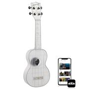 Kala Ukulele Frosted Glass 4 String Soprano Ukulele from the Waterman Sea Glass Collection, Classroom Instruments for Kids Ages 3-5 and Adults