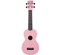 Kala Waterman Soft Pink Matte Soprano Ukulele with Custom Ukulele Tote Bag and Quick Start Guide (KA-SWB-PK)