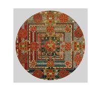 Kalachakra Mandala - Vintage Tibetan Art Canvas Poster Wall Art Decor Print Picture Paintings for Living Room Bedroom Decoration 24x24inch(60x60cm)