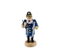 Kaladia Räuchermännchen, Firefighter with Mobile Phone, Incense Incense Figure, Smoke Figure, Mountain Man 14cm High Wooden Wonderful Christmas Decoration for Every Home