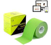 Kalahari Kinesiology Tape + eBook Applications - Physio Kt Tape with high Adhesion and Water & Sweat Resistant, Kinesio Taping for Sports Injury, Support, Muscle Rehabilitation, 2in x 16,5ft, Green