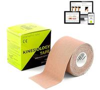 Kalahari Kinesiology Tape + eBook Applications, Physio Kt Tape with high Adhesion and Water & Sweat Resistant, Kinesio Taping for Sports Injury, Support, Muscle Rehabilitation, 2in x 16,5ft