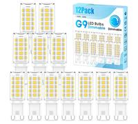 KALAHOL Dimmable G9 LED Light Bulbs 12 Pack Cool White 6000K, 4W 400LM No Flicker, Equivalent to 40W Halogen, Energy Saving Bulbs for Home, Office, Decoration, Lighting Decor and More