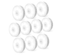 KALAHOL Motion Sensor Lights Indoor, 10 Pack Cupboard Lights, Stair Lights Night Lights, 3 Modes USB Charging Wall Lights, Magnetic Sensor Lights Indoors for Kitchen Stair Closet Under Cabinet