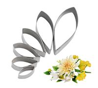 KALAIEN 6pcs/Set Dahlia Sugar Flower Cutter Set Fondant Cake Sugarcraft Decorating Tools