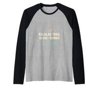 Kalalau-Trail Challenging Hiking Track Raglan Baseball Tee