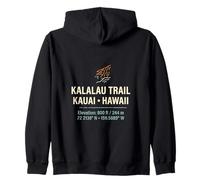 Kalalau-Trail Challenging Hiking Track Zip Hoodie