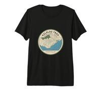 Kalalau-Trail-Kauai Hawaii Topographical Map Premium T-Shirt