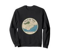 Kalalau-Trail-Kauai Hawaii Topographical Map Sweatshirt