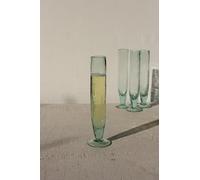 Kalalou Tall Recycled Champagne Flute, One Size, Green (Set of 6)