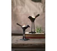 Kalalou Tea Light Holders, Cast Iron, Brown, One Size