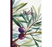 Kalamata Olive Branch Notes Journal - 6x9" Lined Hardcover Notebook | 200 Pages for Writing, Journaling, and Reflection