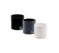 KalaMitica - Set of 3 Magnetic Cylinders 6.5cm - White, Lead, Black - Storage container or magnetic container with powerful magnet for magnetic wall paintings