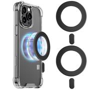 KALAPOP for Magsafe Magnet Sticker,2PCS,Magnetic Adapter Ring for Phone Cases&Wireless Charging,Mag Safe Accessories,Compatible with iPhone 16/15/14/13,Galaxy S24/S23/S22/Ipad/Kindle (Black 2PCS)