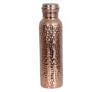KALARATRI Pure Copper Water Bottle 34 Oz - Hammered Style - Leak Proof - Ideal for Exercising and Traveling