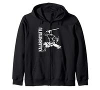 Kalaripayattu Fighter Kerala Martial Arts Zip Hoodie