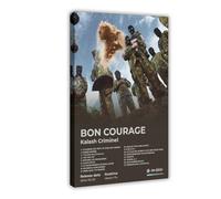 Kalash Criminel Art Poster Hip Hop Music Album BON COURAGE Cover Tracklist Stylish Rapper Singer Fans Gift Room Decor Canvas Poster Wall Art Decor Print Picture Paintings for Living Room Bedroom Decor