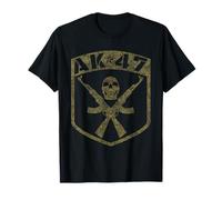 Kalashnikov AK-47 Assault Rifle Camouflage Skull T-Shirt