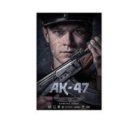 Kalashnikov AK-47 Canvas Poster Wall Art Decor Print Picture Paintings for Living Room Bedroom Decoration 24x36inch(60x90cm)