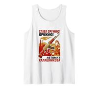 Kalashnikov AK-47 USSR CCCP Vintage Cold War Gun Lover Tank Top