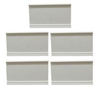 Kalastussaari 1:12 Dollhouse Wainscoting, 5Pcs White PLA Miniature Panels, DIY-Friendly Wall Boards for Dollhouse Decor & Model Scenes/3.7x2.2