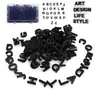 Kalastussaari 124Pcs Magnetic Letters, Uppercase Alphabet Magnets for Refrigerator, Magnetic Alphabet Letters for Preschool Kids Spelling and Learning, Black